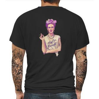 Frida Kahlo Daft Punk Mens Back Print T-shirt | Favorety AU