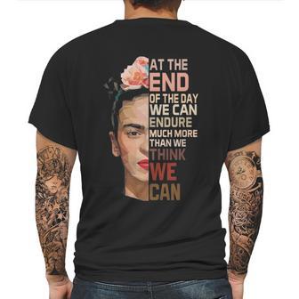 Frida Kahlo Quote Retro Mens Back Print T-shirt | Favorety AU