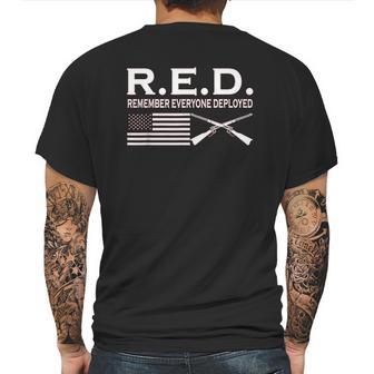 On Fridays We Wear Red Rmember Everyone Deployed Mens Back Print T-shirt | Favorety DE