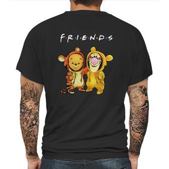 Friends Pooh And Tiger Mens Back Print T-shirt | Favorety