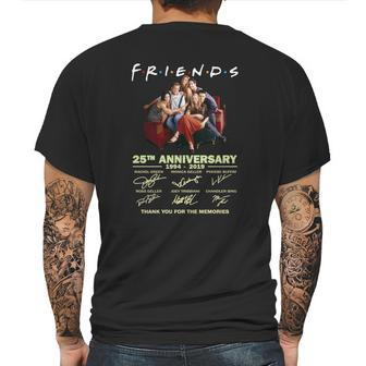 Friends Tv Show 25Th Anniversary 19942019 Signatures Mens Back Print T-shirt | Favorety CA