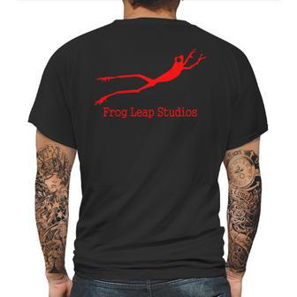 Frog Leap Studios Red Mens Back Print T-shirt | Favorety AU