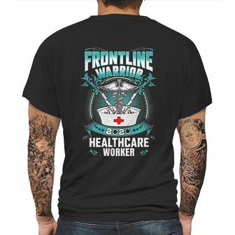 Frontline Warrior Healthcare Worker Mens Back Print T-shirt | Favorety CA