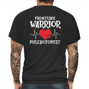 Frontline Warrior Phlebotomist Mens Back Print T-shirt | Favorety AU