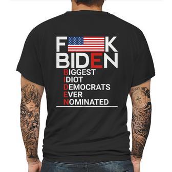 Fuck Biden Biggest Idiot Ever Mens Back Print T-shirt | Favorety AU