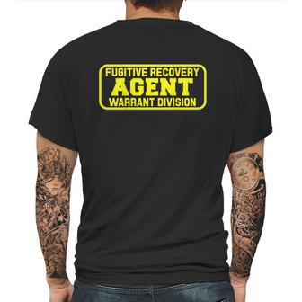 Fugitive Recovery Agent & Bounty Hunters Bail Enforcement Mens Back Print T-shirt | Favorety CA