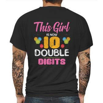 Funny 10Th Birthday Gift This Girl Is Now 10 Double Digit Gift Mens Back Print T-shirt | Favorety