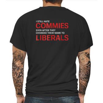 Funny Anti Socialist Communist Pro America Patriotic Mens Back Print T-shirt | Favorety CA