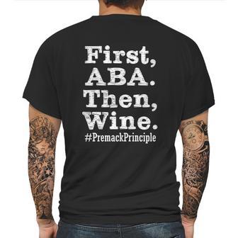 Funny Applied Behavior Analyst Aba Mens Back Print T-shirt | Favorety