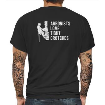 Funny Arborist Father Day Tree Climber Gift Mens Back Print T-shirt | Favorety CA