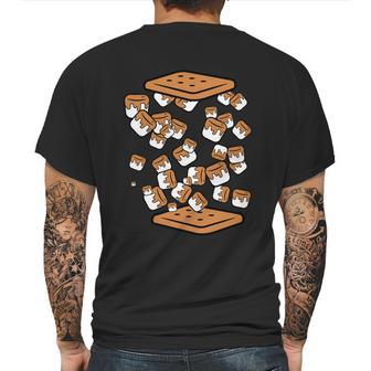 Funny Camping Marshmallows And Crackers Smores Campfire Gift Mens Back Print T-shirt | Favorety CA