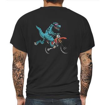 Funny Dino On Bike Trex Lover Rider Motorcycle Mens Back Print T-shirt | Favorety AU