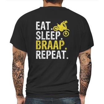 Funny Eat Sleep Braap Repeat Braap Dirt Bike Mens Back Print T-shirt | Favorety AU