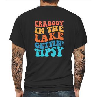 Funny Everybody In The Lake Getting Tipsy Retro Groovy Mens Back Print T-shirt | Favorety AU