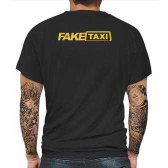 Funny Fake Taxi Mens Back Print T-shirt | Favorety AU