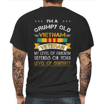 Funny Gift For Grumpy Old Vietnam Veteran Graphic Design Printed Casual Daily Basic Mens Back Print T-shirt | Favorety CA