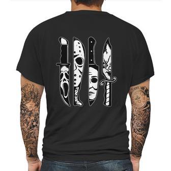 Funny Halloween Knives Machete Horror Movies Halloween Mens Back Print T-shirt | Favorety DE