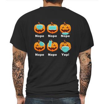 Funny Halloween Halloween Pandemic Pumpkin Mask Funny Cute Mens Back Print T-shirt | Favorety UK