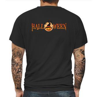 Funny Halloween Halloween Pumpkin Witch Logo Mens Back Print T-shirt | Favorety