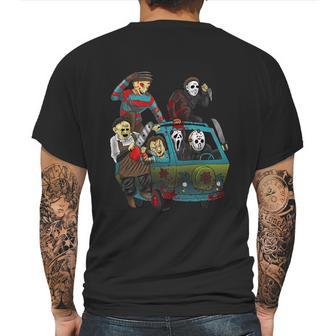 Funny Halloween Scary Holocaust Machine Van Movie Characters Mens Back Print T-shirt | Favorety CA