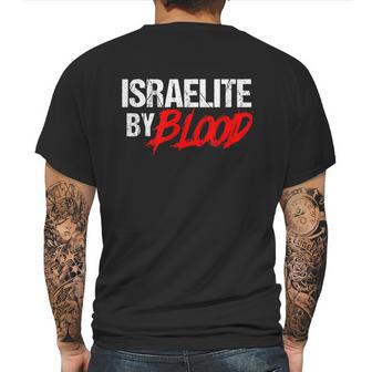 Funny Israelite By Blood Jewish Faith For Hebrew Jew Mens Back Print T-shirt | Favorety DE