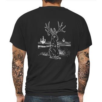 Funny Jackalope Mens Back Print T-shirt | Favorety