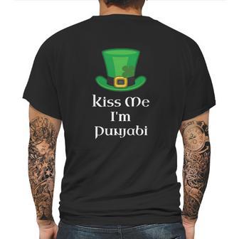 Funny Kiss Me Im Punjabi For St Patricks Day Mens Back Print T-shirt | Favorety AU