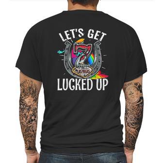 Funny Las Vegas Nv Souvenir Lucked Up Gambling Lucky Gift Mens Back Print T-shirt | Favorety AU