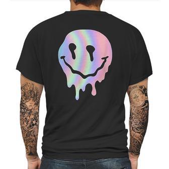 Funny Melted Acid Smiley Face Psychedelic Mens Back Print T-shirt | Favorety DE