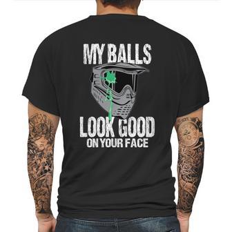 Funny Paintball Player Shooting Game Gift Kids Gift Mens Back Print T-shirt | Favorety AU