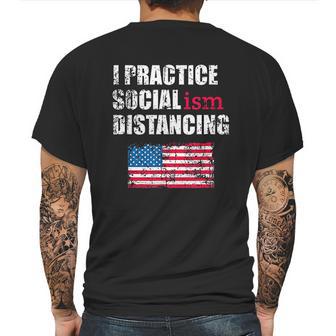 Funny Political Social Distancing Socialist Mens Back Print T-shirt | Favorety CA