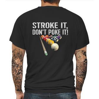 Funny Pool Stroke It Mens Back Print T-shirt | Favorety UK