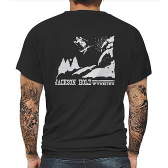 Funny Retro Ski T Jackson Hole Wyoming Skiing T Vintage Ski Resort T Mens Back Print T-shirt | Favorety UK