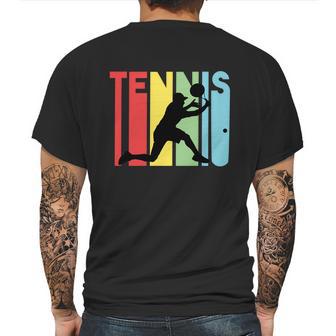 Funny Retro Tennis Logo Mens Back Print T-shirt | Favorety CA