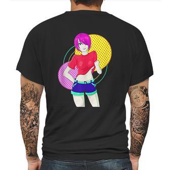 Funny Retro Vintage Girl Model Freedom Pose Mens Back Print T-shirt | Favorety CA