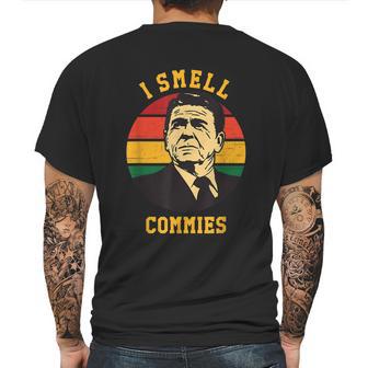 Funny Ronald Reagan Gift I Smell Commies Political Humor Gift Mens Back Print T-shirt | Favorety AU