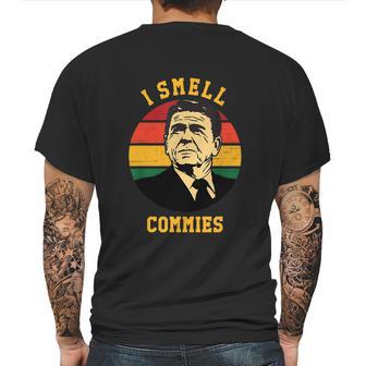 Funny Ronald Reagan I Smell Commies Political Humor Mens Back Print T-shirt | Favorety CA