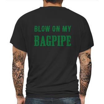 Funny St Patricks Day Bagpipe For Men St Paddy Mens Back Print T-shirt | Favorety UK