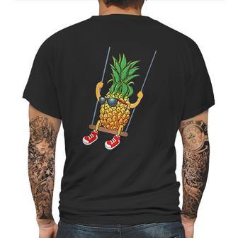 Funny Swinging Pineapple Swinger Mens Back Print T-shirt | Favorety UK