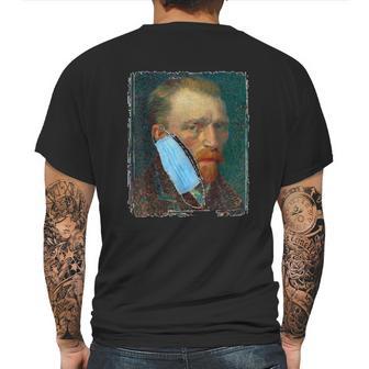 Funny Van Gogh Meme Social Distancing Mens Back Print T-shirt | Favorety