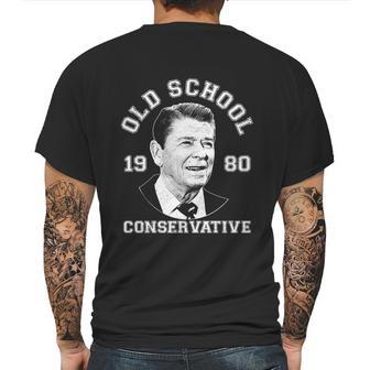 Funny Vintage Ronald Reagan Old School Conservative Mens Back Print T-shirt | Favorety DE