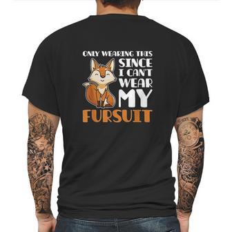 Furries Fursona Fursuit Mens Back Print T-shirt | Favorety CA