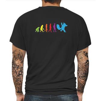 Furry Human Evolution Tshirt Furries Tail Ears Cosplay Mens Back Print T-shirt | Favorety AU