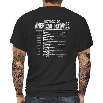 Gadsden And Culpeper History Of American Defiance Mens Back Print T-shirt | Favorety