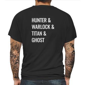 Gamer Hunter Warlock Titan Ghost Destiny Mens Back Print T-shirt | Favorety DE