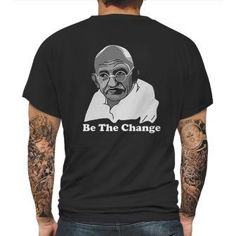 Gandhi Be The Change Mens Back Print T-shirt | Favorety DE