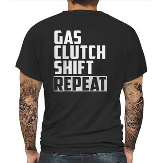 Gas Clutch Repeat Car Jdm Euro Classic Manual Mens Back Print T-shirt | Favorety UK