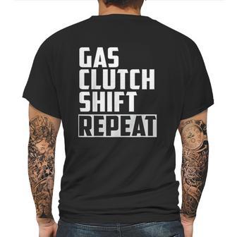 Gas Clutch Shift Repeat Car Jdm Euro Classic Manual Mens Back Print T-shirt | Favorety AU