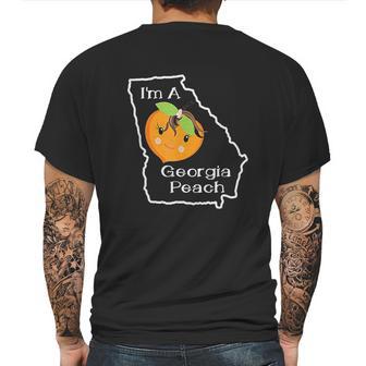 I Am A Georgia Peach Atlanta Georgia Mens Back Print T-shirt | Favorety CA