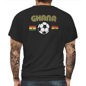 Ghana Soccer Love Ghanaian Football Pride Mens Back Print T-shirt | Favorety